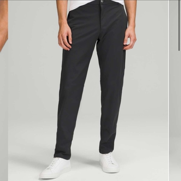 Lululemon Commission Pants Men 32 X 33 Gray Warpstream On The Move Chinos FF - Picture 1 of 12